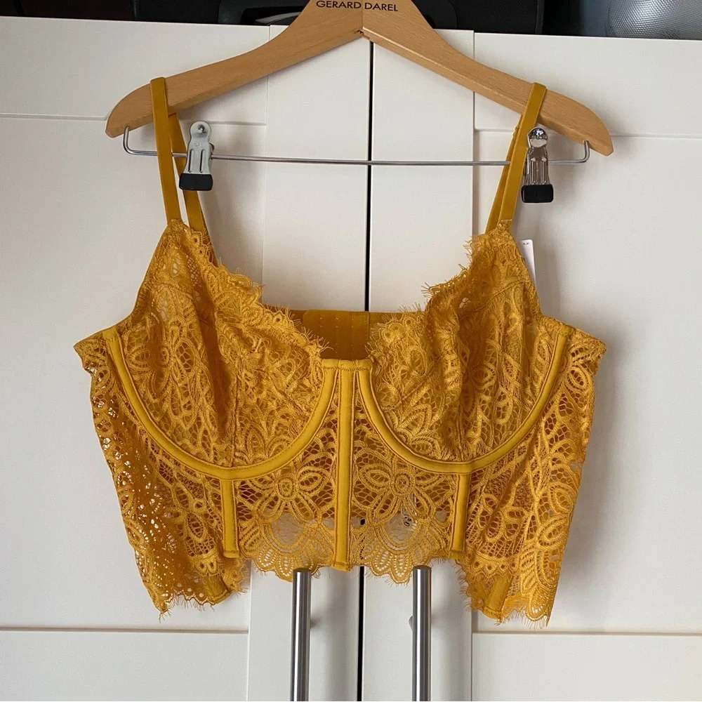 Anthropologie The Giselle Lace Bustier Bralette - Picture 4 of 6